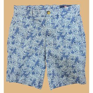Vineyard Vines Blue Leaf Print Breaker Shorts 28